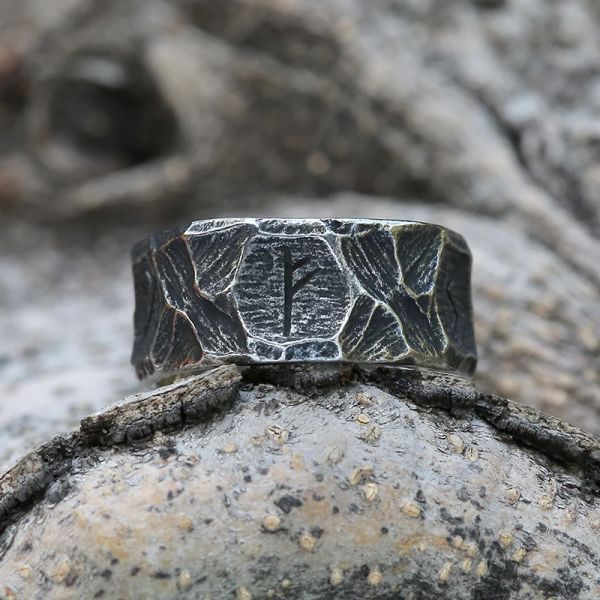 Groupes Viking Githic Style en acier inoxydable Celtics Knot Ring Men Nordic Trinity Anness de mariage