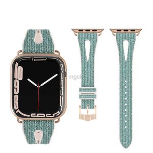 Bands Watch Bronzing Drill Luxury Silicone Slicon pour Watch Series 7 6 5 SE 4 3 Slim Fit Watchband Band Iwatch Band Smart Accessories 240308