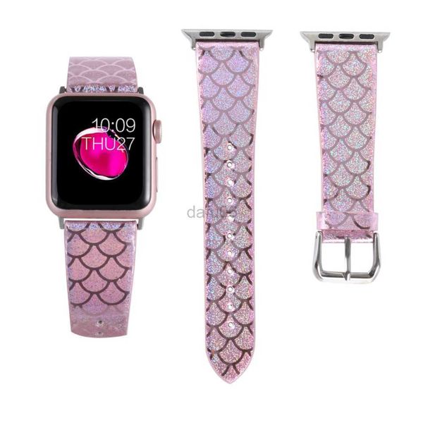 Bandas Reloj Bandas de reloj de lujo 44 mm Reemplazo Color Flash Pulsera 38 mm 42 mm Correas de reloj Correa de reloj de moda Bandas de iwatch Pulsera deportiva de 40 mm 240308