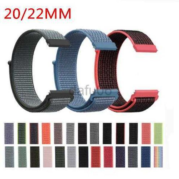 Bandes Montre Bande en nylon pour Samsung Galaxy Watch Active Band Galaxy 42 mm 46 mm Bracelet classique S2 S3 Bracelet 20 mm 22 mm Boucle de bracelet de montre à dégagement rapide 240308