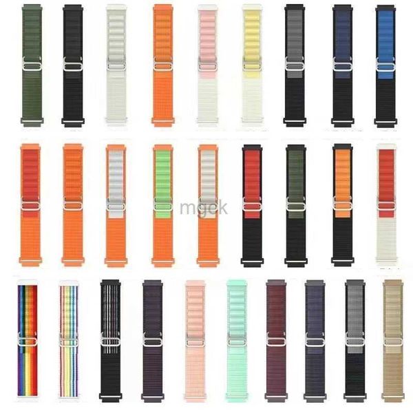 Bandas Watch Nylon Watch Band Sport Strap Bands de bucle de liberación rápida para Samsung Galaxy Watch 6 3 4 5 5Pro Active Gear S3 Amazfit GTR/GTS 240308