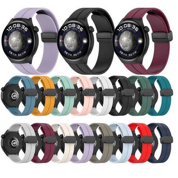 Les groupes regardent des bracelettes en silicone pour Samsung Galaxy 5 4 3 Classic Pro Gear S3 Watch Sport Watchs Smart Watches Band Remplastements Xiao Mi Huawei Bands 240308