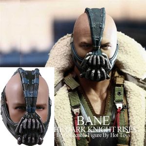 Bane Masker Dark Knight Horror Masker Halloween Kostuum Bane Helm Masker Latex Volwassen Cosplay Props voor Halloween X0803
