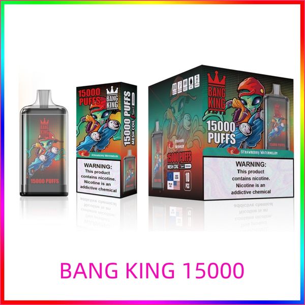 Bang 15000 bouffée 15k stylo vape jetable E cigarette 650mah batterie rechargeable 25ml Pod maille bobine vaper vapes jetables crazvapes