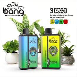 Bang 30000 Puff 30k Puff Disposable Vape Pen E Cigarette 550mAh Batterie rechargeable 36 ml Pod Mesh Bobine Vape Vape Disposable Cigarette électronique Disposable 0% 2% 3% 5%