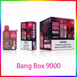 Bang Box 9000 Einweg-Vape-Stift E-Zigarette 550 mAh wiederaufladbarer Akku 16 ml Pod Mesh Coil Vaper Vapes Einweg-Bang