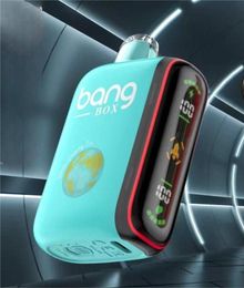 Bang Box 9000 bouffées en mode Pulse et Bang Box 18000 bouffées en mode régulier Vape jetable 28 ml préchargé 650 mAh rechargeable Affichage intelligent bouffée 18k