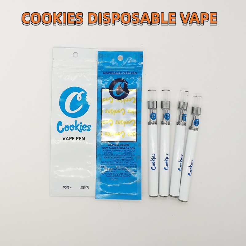 Cookies Disposable Vapes Pens Vape Cartridges 510 thread Battery Packaging Ceramic Coil Carts 0.5ml Instock 280mah Battery Cookies Vaporizer