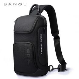 BANGE Crossbody Tas Voor Mannen Draagbare Waterdichte Schouder Messenger Bags Mannelijke Reizen Korte Trip Borst Fit 97 Inch iPad 240103