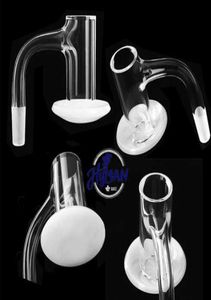 Banger Nail 2021 Cuarzo de la licuadora blanca opaca Fumar fumador completamente soldado Bonde de borde de borde plano de agua para Rig Dab9133399