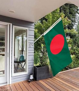 Bandera nacional de Bangladesh, cartel de decoración para exteriores de 90x150 CM con dos ojales de latón para decoración de césped y patio, 9883418