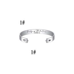 Bracelet 10 mm de large version de bracelet en acier inoxydable femme réglable transfrontalier bijoux de mode fille cadeau livraison directe bijou Dhqt0