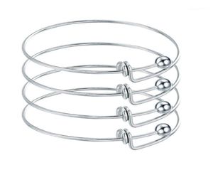 Bracelet 10 pièces en acier inoxydable blanc réglable extensible fil Bracelets Bracelets pour bricolage charme bijoux 13458393