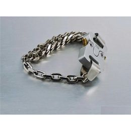 Bangle 11 Hoge Kwaliteit Alyx Armband Mannen Vrouwen Gemengde Schakelketting Metaal 1017 9Sm Armbanden Fijn Staal Kleurvast Q0717 Drop Levering Jood Dhez6