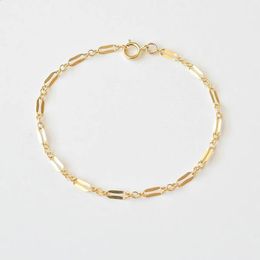 Bangle 14K goud gevulde kettingarmband handgemaakte sieraden Boho Charms armbanden Vintage enkelbanden voor vrouwen bruidsmeisje cadeau vrouwen sieraden 231116