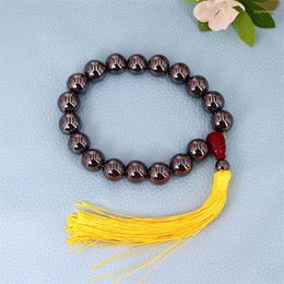 Bracelet 16mm Terahertz Perlé Bracalet Charmes Amulettes Cadeau Perle Réel Talismans Bijoux Chapelet Charme Hommes Accessoires Pierre