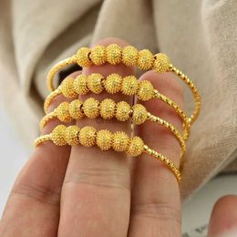 Brazalete de oro de 18 quilates para niños, pulseras etíopes, joyería, regalo de cumpleaños, pulseras de fiesta Habesha 240319