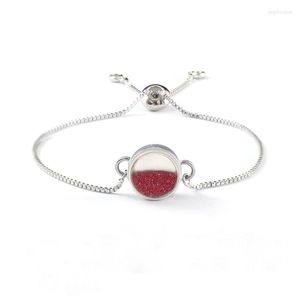 Bangle 1 pc 12 mm roestvrijstalen magnetische gemakte armband zwevende charmes helder glas met verstelbare ketting