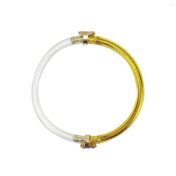 Bangle 1PC Glitter Rempli Gelée Bracelets Bracelets En Silicone Pour Femmes Filles Anniversaire Fête Des Mères Amitié Bracelet Bijoux