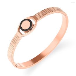 Bracelet 2022 arrivée Imitation montre forme femme Rose Bracelet en acier inoxydable bijoux cadeau pour les femmes