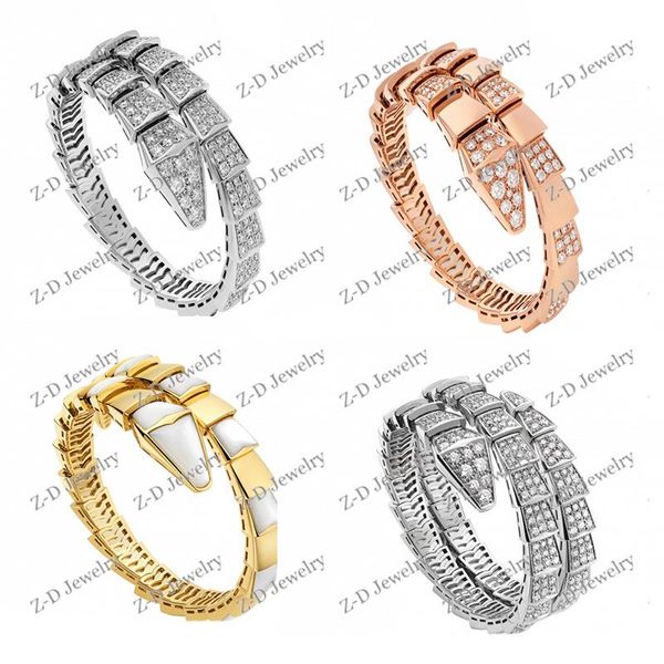 Brazalete 2022 Venta caliente Color plata esterlina Pulsera de serpiente Charm Sexy Exquisito Mujer Joyería de lujo Fiesta Regalo de cumpleaños al por mayor