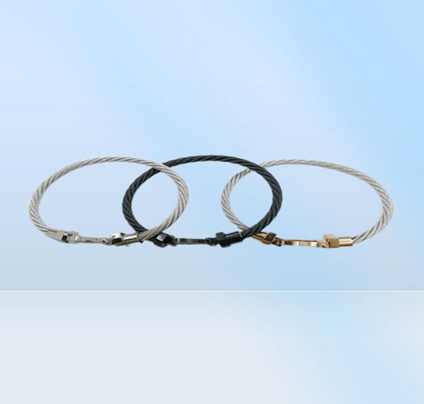 Bangle 2023 Classic U Forme en acier inoxydable Vis à corde Bracelet Force magnétique Force Bracelets Bracelets Horseshoe G5199980
