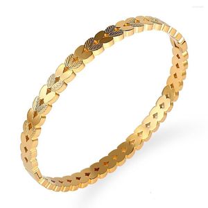 Brazalete 2023 de lujo para mujer, brazaletes de joyería de Color dorado para mujer, pulsera etíope africana de Dubái, regalos de boda para fiestas