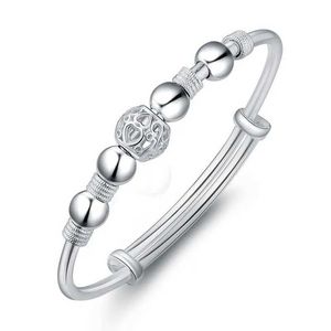 Brazalete 2023 Nuevo 925 STERLING SLITOR Simplicidad Simplicidad Bead Romance Bracelet Chain para mujer Joyería de boda de fiesta de compromiso