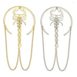 Bracelet 2023 Punk métal Scorpion brassard pour femmes luxe alliage cristal animaux chaînes Bracelets brassard bijoux de mariage