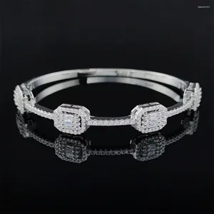 Bracelet 2024 Arrivée Luxe Rectangle Bracelet Pour Femmes Anniversaire Cadeau Bijoux En Gros S7292