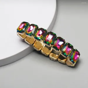 Bracelet 2024 bracelet hip hop coloré de forme carrée élastique
