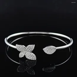 Brangle 2024 Bracelet princesse de couleur argent papillon pour femmes bijoux de cadeaux anniversaire en gros Moonso S8026