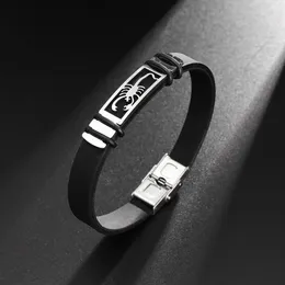 Bracelet 2024 Charme Mode Bracelet Pour Hommes En Métal Thème Animal Boucle En Silicone Type Ouvert Boutique Cadeau