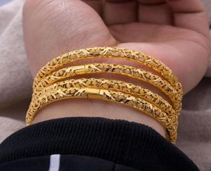 Bracelet 24k luxe éthiopien Gold Bracles pour femmes Bride de mariage Bridets Couleur Bijoux Moyen-Orient Africain Cadeaux1179509