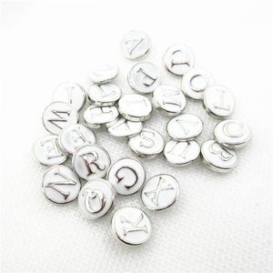 Bangle 26pcs witte A-Z alfabet snaps knop 12 mm snap sieraden diy premium sofa shirt sieradenbangle banglebangle