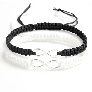 Bangle 2pcs Infinity Handgemaakte armband Set vriendschap Liefdesparen sieraden