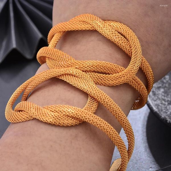 Brazalete 2 uds, brazaletes de Color dorado de Dubái de alta calidad para mujer, pulsera Vintage de boda para novia, joyería árabe de África