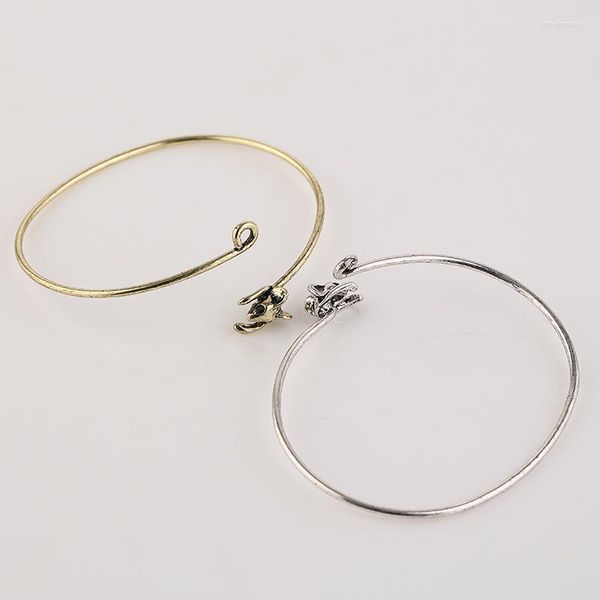 Bangle 3 stks/partij verstelbare armbanden retro-stijl mooie muis hoofd armband delen met vriend groothandel