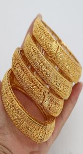 Bracelet 4 pièces bracelets africains éthiopiens pour femmes Bracelet de mariée S bijoux de mariage arabe Articles du moyen-orient couleur or 4031524