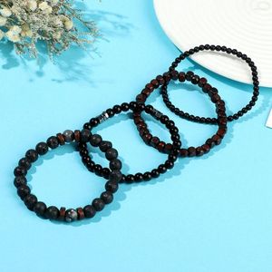 Bangle 4pcs Women Fashion Jewelry Tribal Ethnic Bangles verstelbare kralen Bracelet Cuff Bead