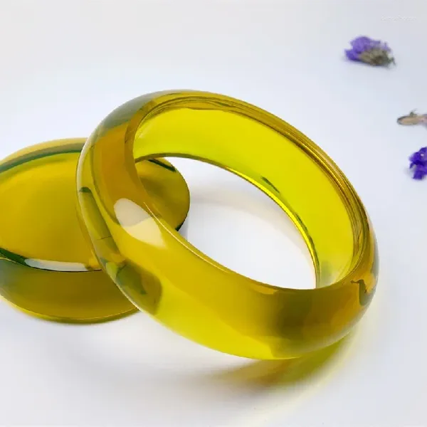 Bracelet 54-68 mm % 100 certifié naturel en cire d'abeille jaune ambre du Mexique