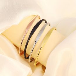 Bangle 5 st roestvrij staal open gegraveerde armbanden Basisarmband bevindingen voor vrouwen 4 ColorsbangleBangle