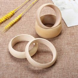 Bangle 6 stuks onvoltooide natuurlijke houten gebogen armband voor doe-het-schilderen