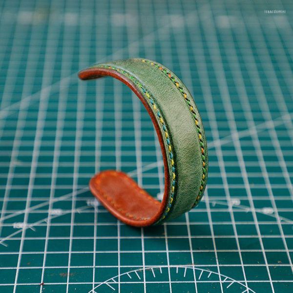 Bracelet 634D 10 pièces titane blanc estampage Bracelet bricolage cuir manchette bracelets fabrication de bijoux