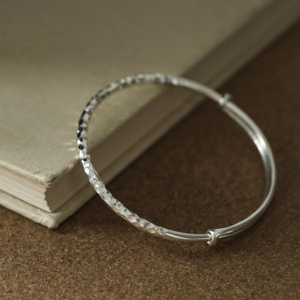 Bracelet 999 Bracelet en argent sterling diamant pushpull couple bracelet pour tempérament femmes bijoux fins
