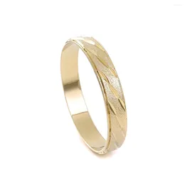 Brazalete 9K Color oro Alta calidad Más vendidos 45MM Tamaño para niños Joyería hawaiana linda Brazaletes de flores polinesias Regalos de fiesta de cumpleaños para niñas