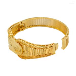 Bracelet Adixyn 1-2 pièces Dubai couleur or pour femmes hommes bijoux éthiopiens africains cadeaux de mariage de mariée fête N08116