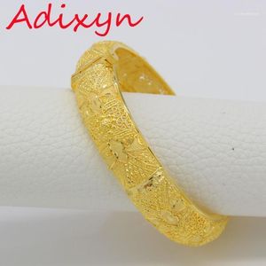 Bangle Adixyn 6,8 cm/2.68 inch Dubai Boersen voor vrouwen 24k gouden kleur/koperen armbanden
