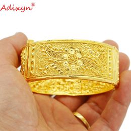 Bangle Adixyn Brâches indiennes pour les femmes Bijoux arabes Bangles Dubaï Dames Africain Design de luxe Bracelet Cuff Bracelet N02222