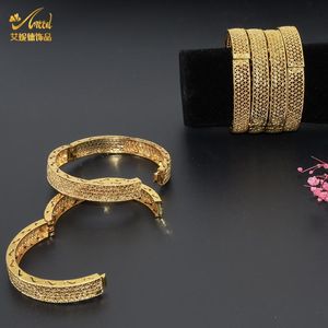 Brazalete AIIND, brazaletes de joyería plateados, pulseras de moda para mujeres, pulsera de oro de diseñador africana al por mayor, pulsera de lujo gruesa